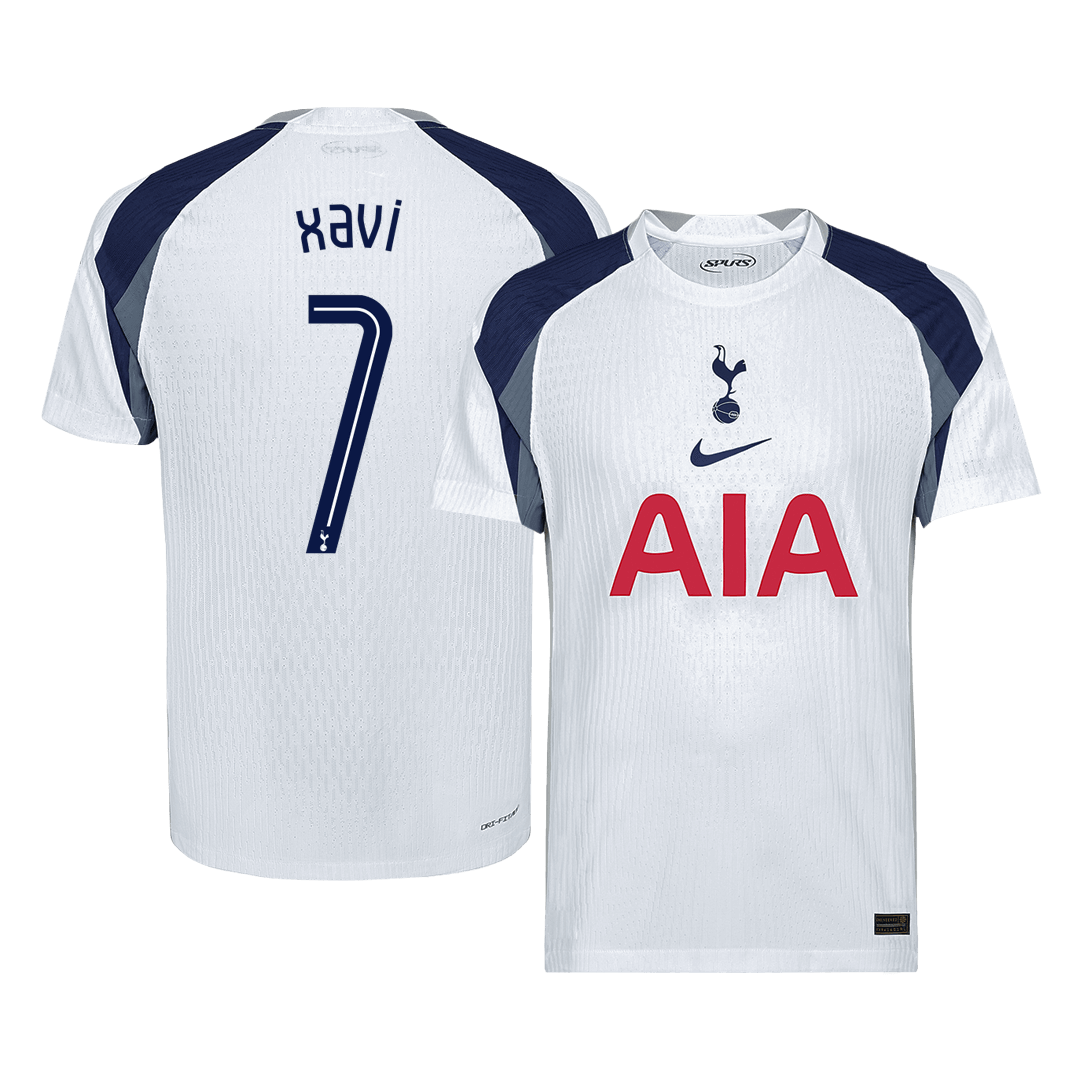 XAVI #7 Mens Tottenham Hotspur Home Jersey 2025/26 UCL - Player Version (Slim Fit)