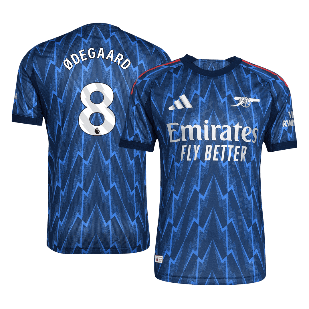 ØDEGAARD #8 Mens Arsenal Away Jersey 2025/26 - Player Version (Slim Fit)