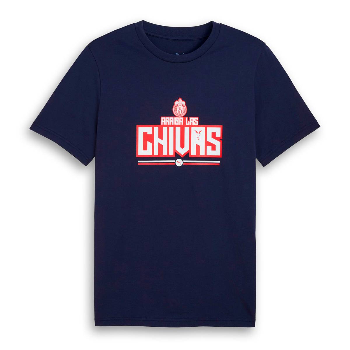 PUMA Men's Chivas Guadalajara 2025 Culture T-Shirt - Navy