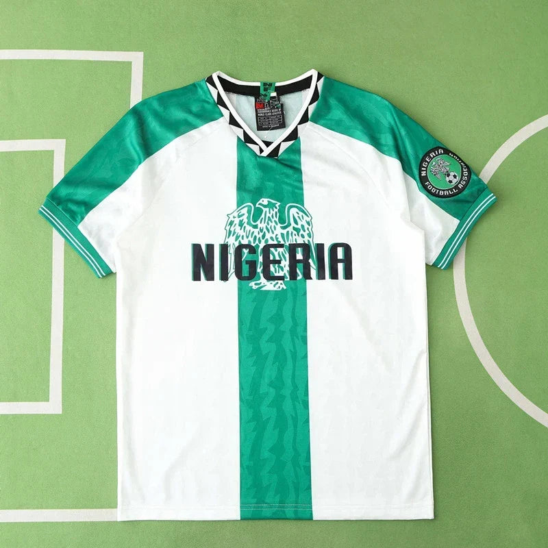 JCF Concept Green and White Jersey Inspired by Nigeria Culture
