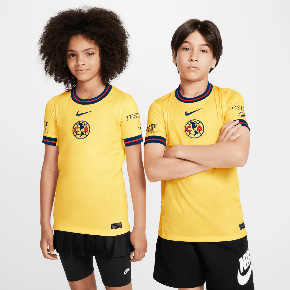 Nike Youth Club América Stadium Home Soccer Jersey 24/25