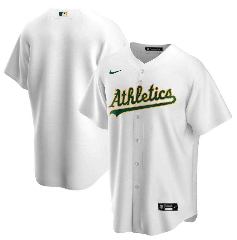Nike Men's Oakland Athletics Home Replica Team Jersey 2020 - White