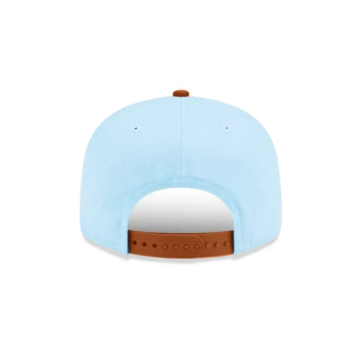 New Era Los Angeles Angels Color Pack 2-Tone 9FIFTY Snapback Hat-Light Blue/ Rust