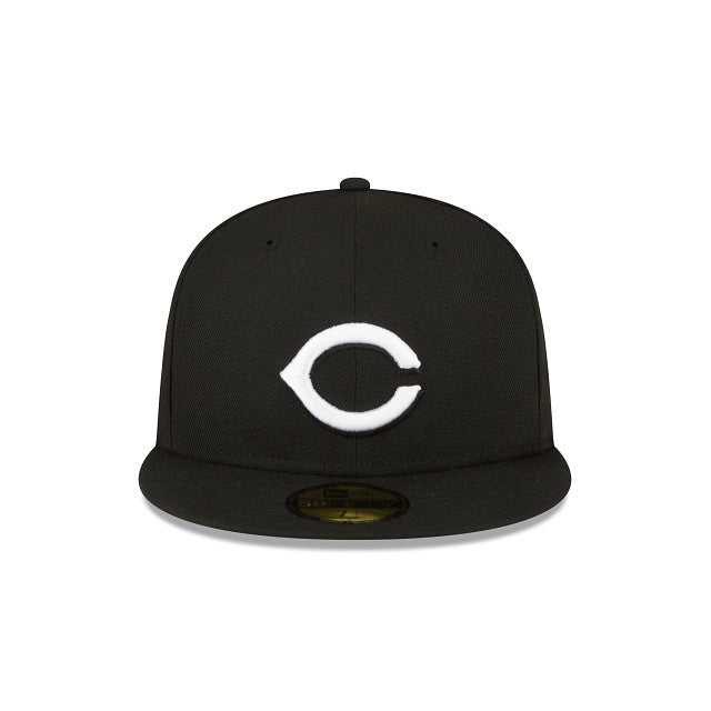 NEW ERA CINCINNATI REDS 1990 WORLD SERIES SIDE PATCH FITTED 59FIFTY-BLACK AND WHITE