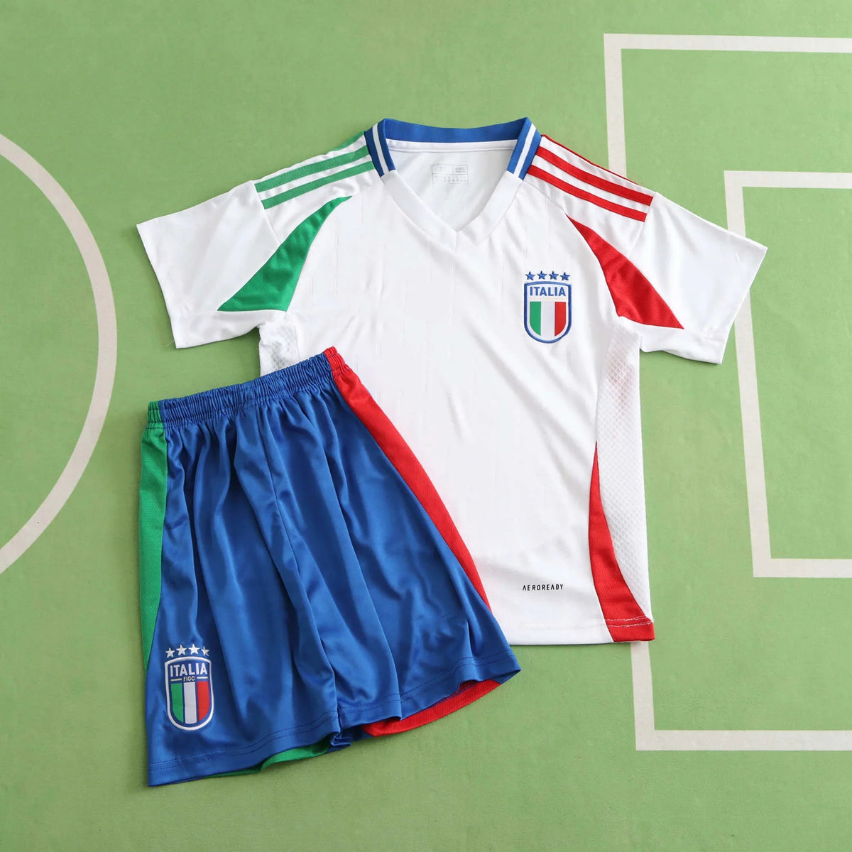 Italy UEFA Away Kids Kit 2024 Season