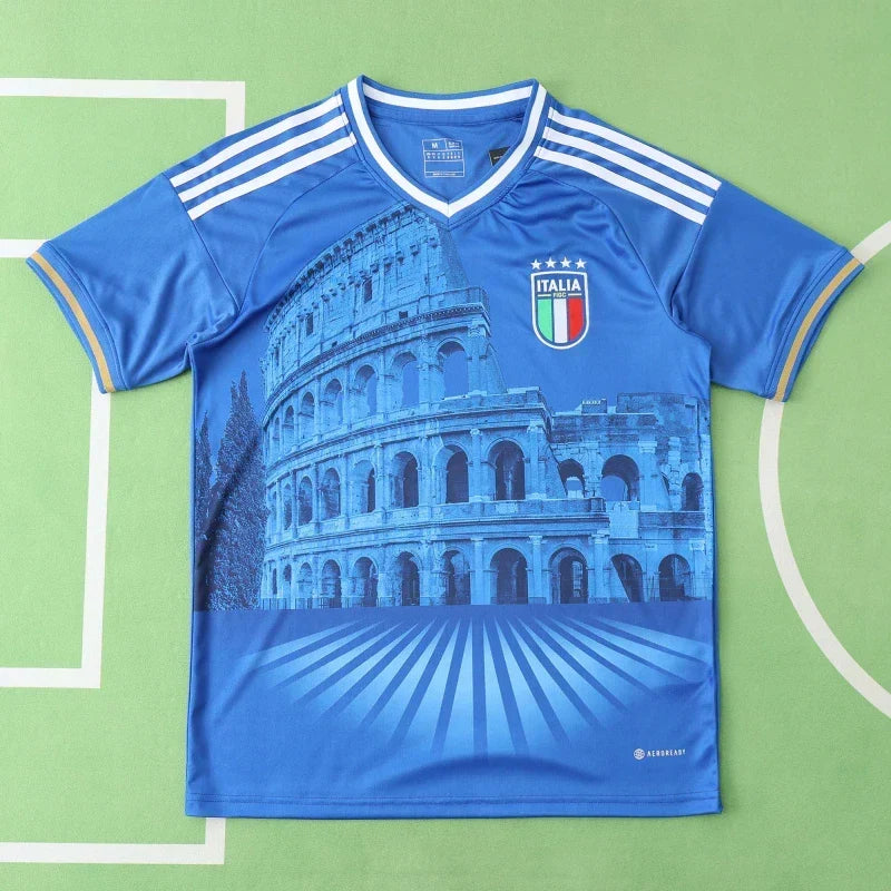 Italy National Team Castle Pattern Fan Version 2024 Season Jersey