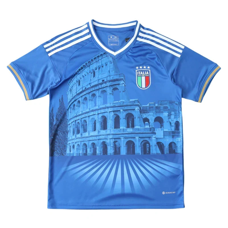 Italy National Team Castle Pattern Fan Version 2024 Season Jersey