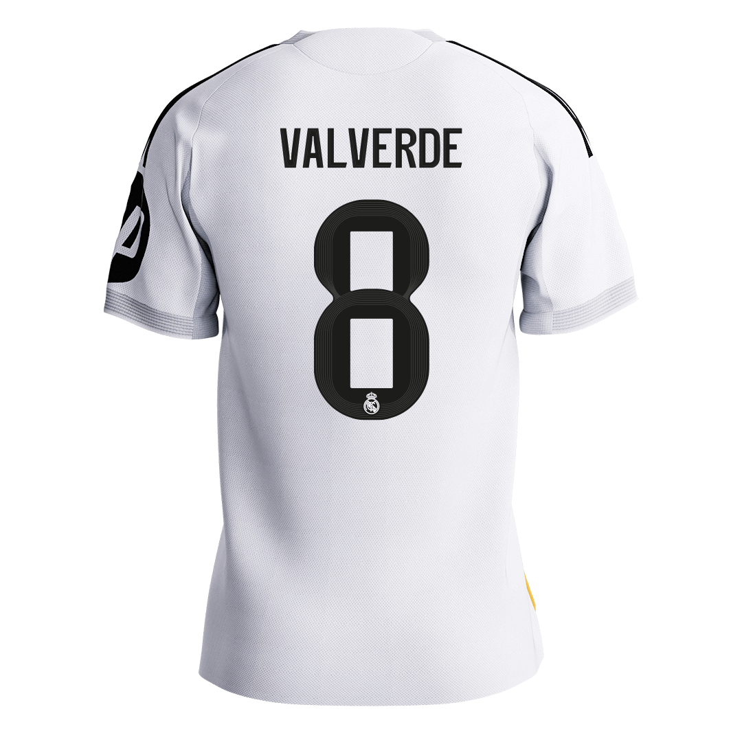 VALVERDE #8 Mens Real Madrid Home Jersey 2025/26 - Player Version (Slim Fit) [PREMIUM]