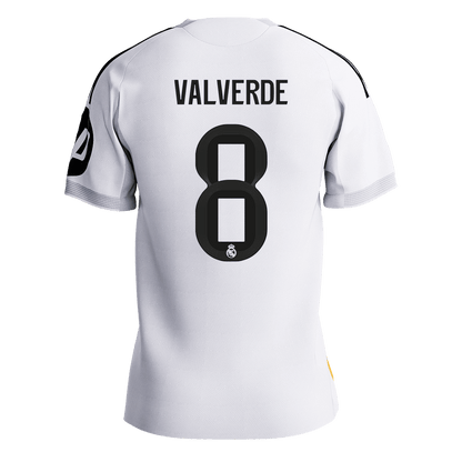 VALVERDE #8 Mens Real Madrid Home Jersey 2025/26 - Player Version (Slim Fit) [PREMIUM]