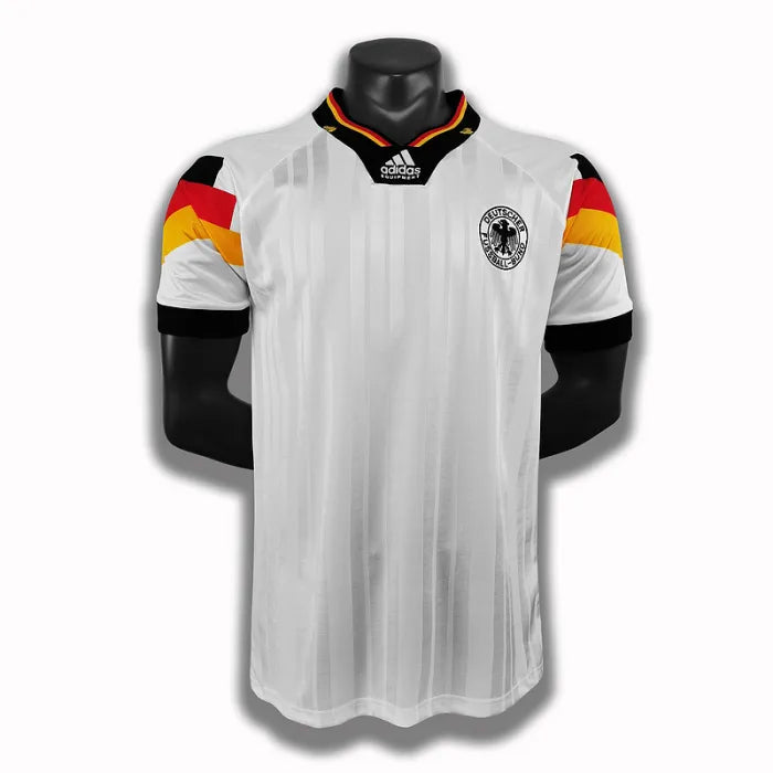 Germany Retro Jersey 1992 Home Football Jersey Soccer Shirt