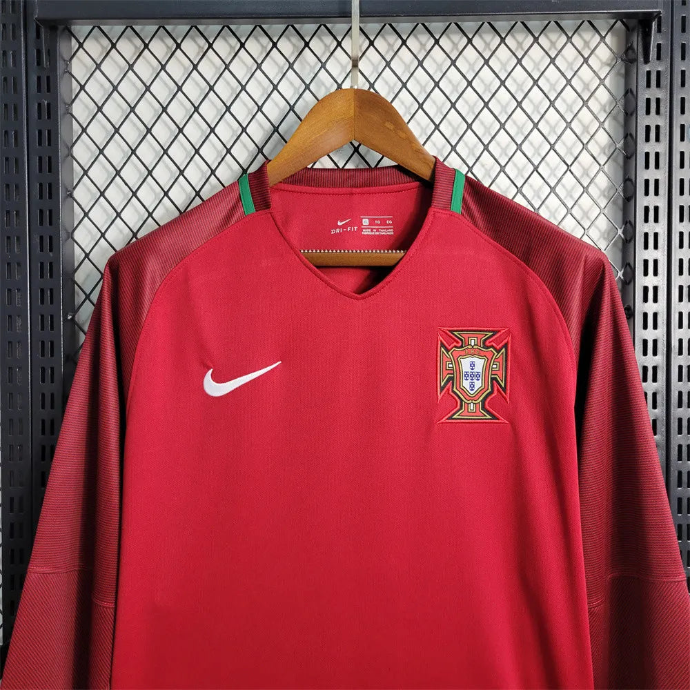 Portugal Jersey Home kit 16-17 Retro Long Sleeves