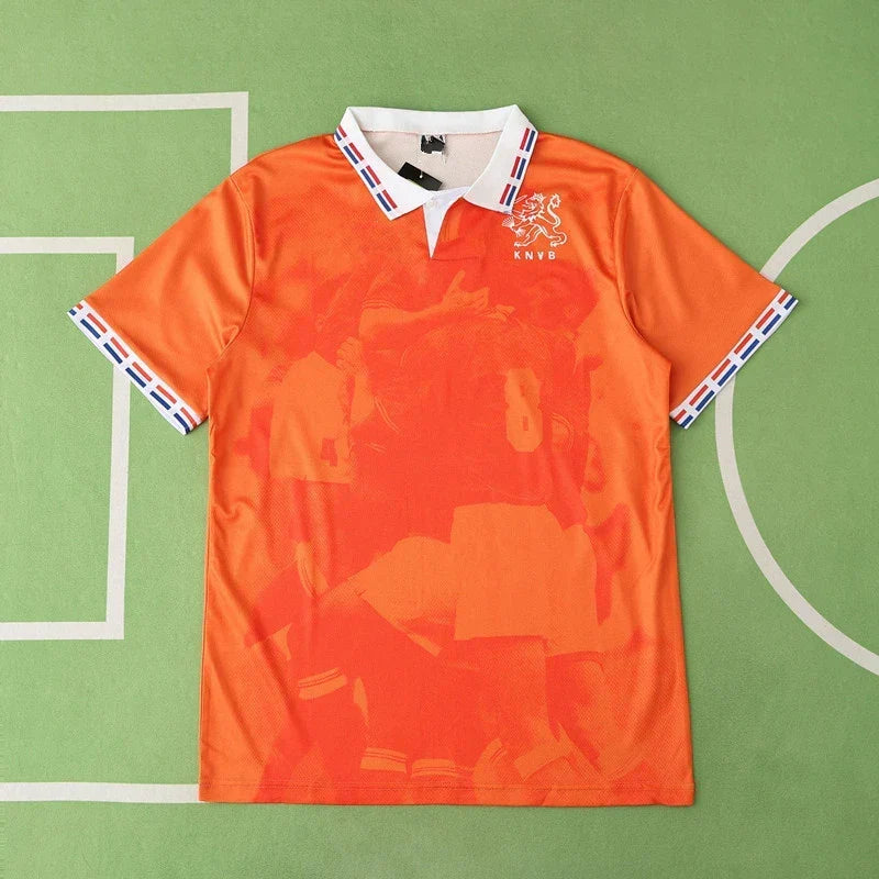 Netherlands National Team Home Retro Fan Version 1996 Season Jersey