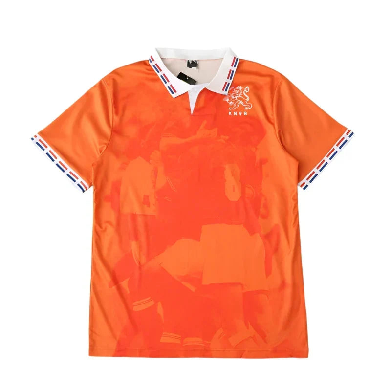 Netherlands National Team Home Retro Fan Version 1996 Season Jersey