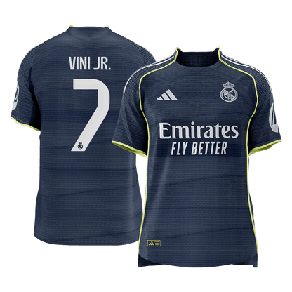 VINI JR. #7 Mens Real Madrid Away Jersey 2025/26 - Player Version (Slim Fit) [PREMIUM]
