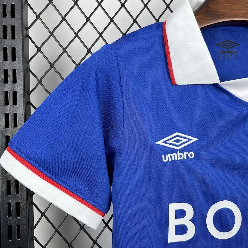 Kids Rangers Jersey 25/26 Home Football Kit Soccer Jersey