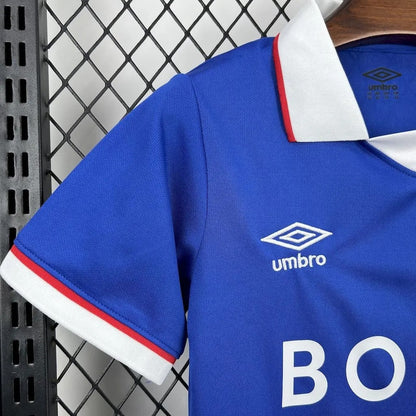 Kids Rangers Jersey 25/26 Home Football Kit Soccer Jersey