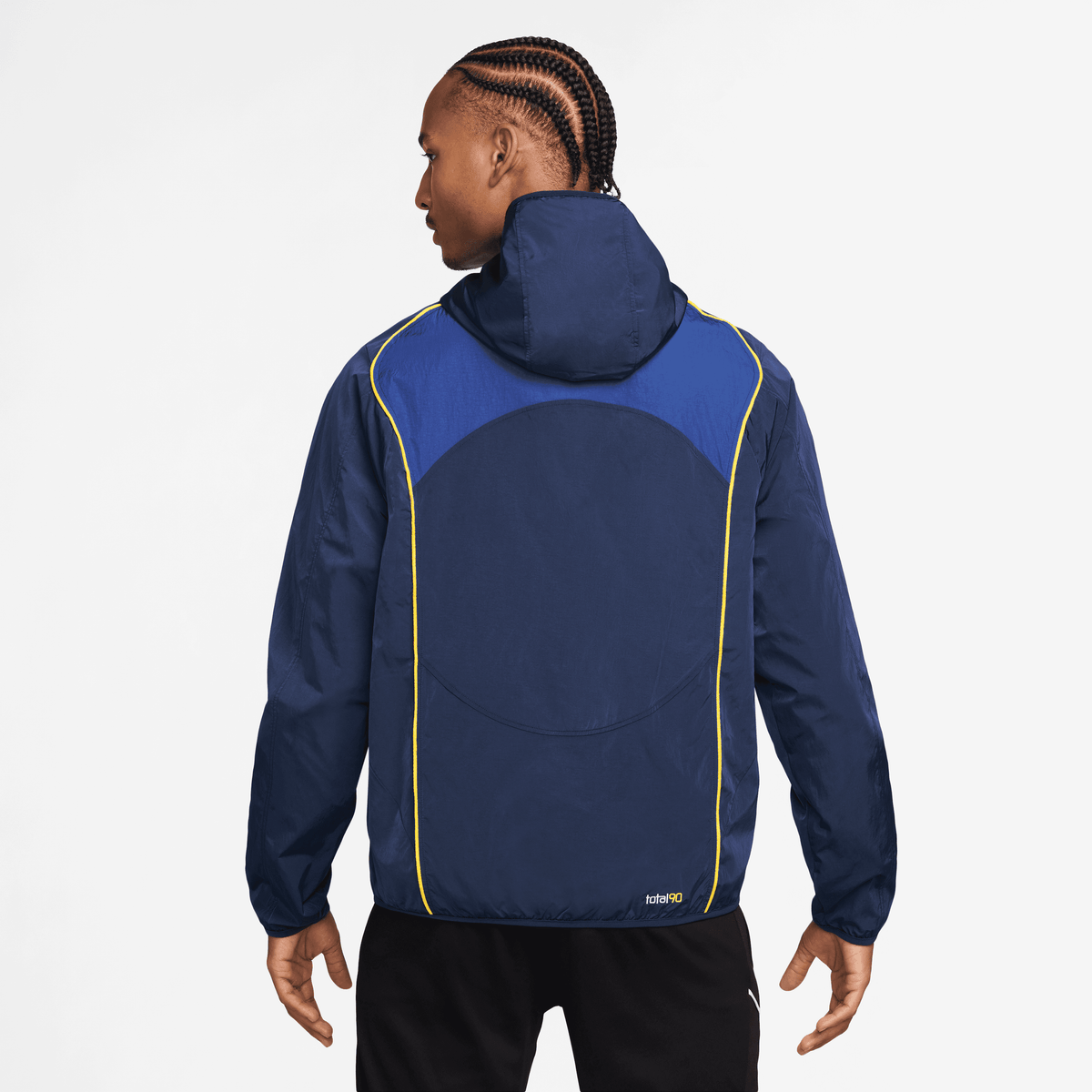 Nike Total 90 Men's Repel Soccer Full-Zip Jacket-Midnight Navy/game Royal/lightening