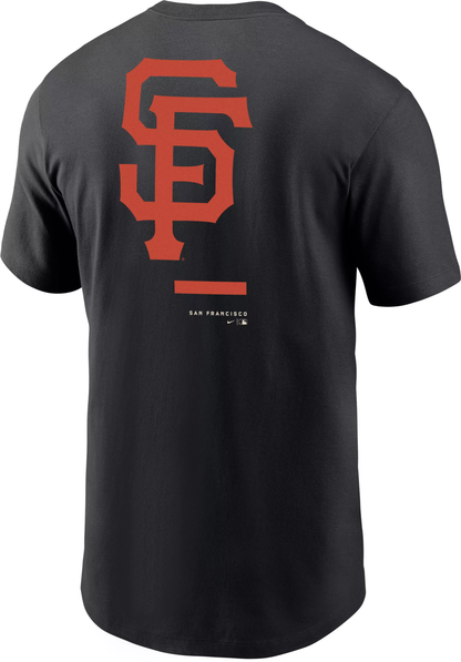 Nike Men's San Francisco Giants Black Over Shoulder T-Shirt