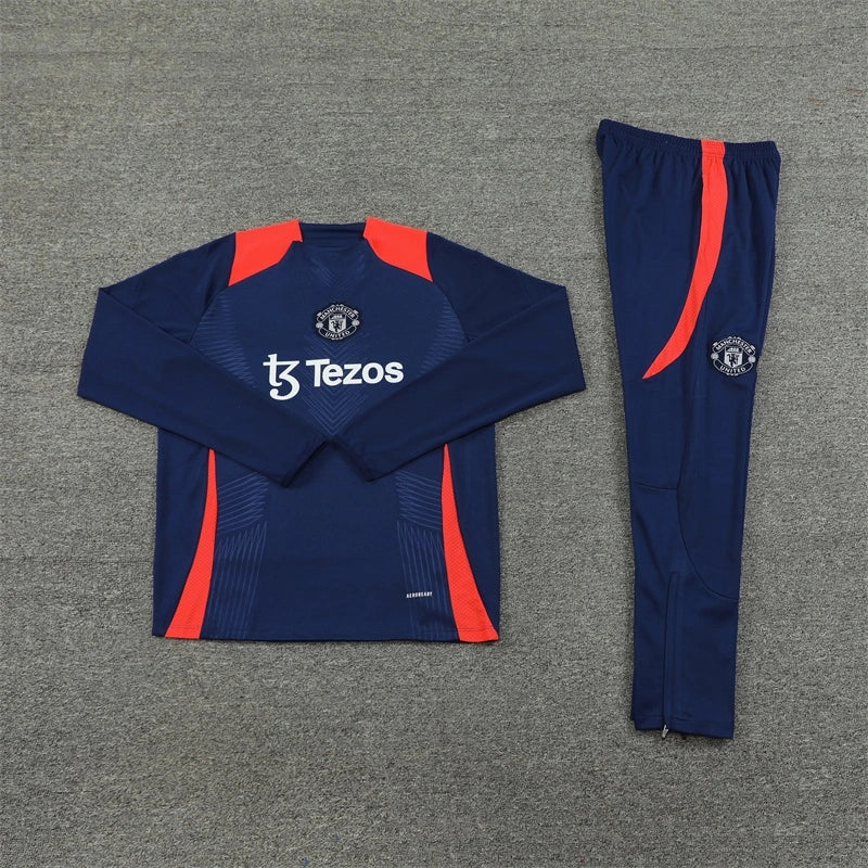 Manchester United 24/25 Blue/Orange Training Suit