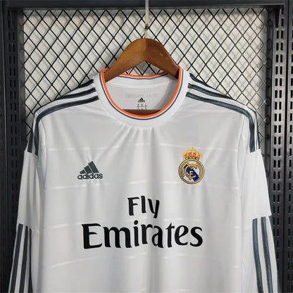 Real Madrid Home Jersey 13/14 Long Sleeve retro Football Kits