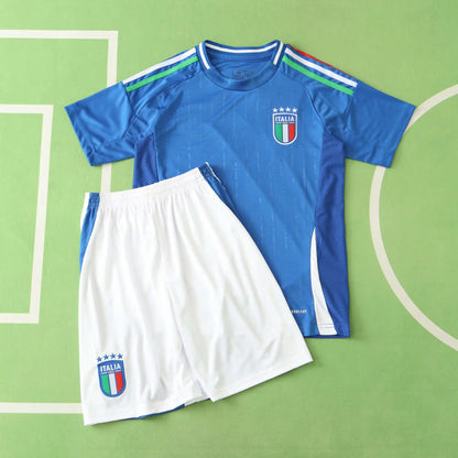 Italy UEFA Home Kids Kit 2024 Season