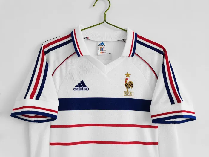 France Jersey Away Kit 1998 Retro Football Team Soccer Shirt
