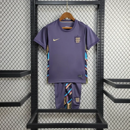 Kids England Away Kit 24/25 Euro Cup 2024 Football Jersey