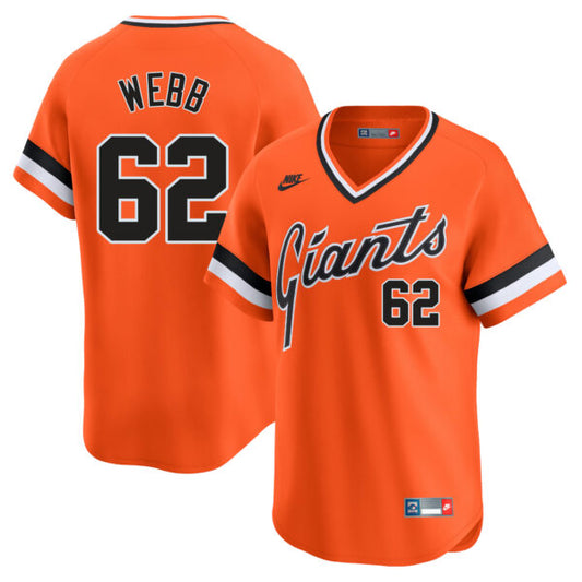 Logan Webb San Francisco Giants Cooperstown Collection Jersey - Orange