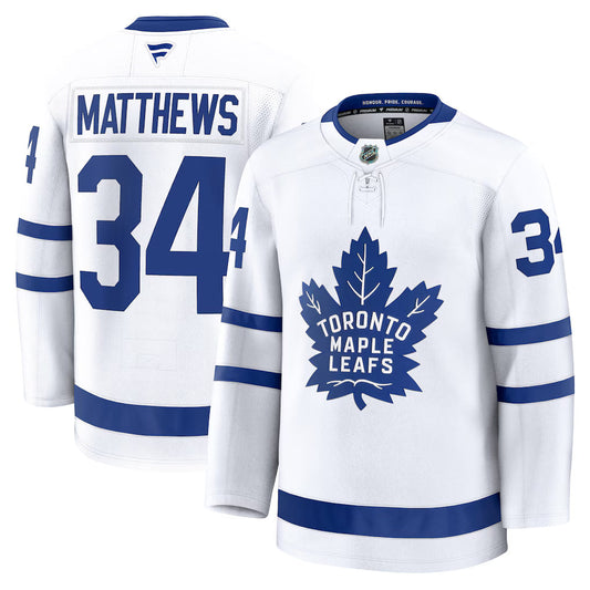 Auston Matthews Toronto Maple Leafs Away Premium Jersey - White