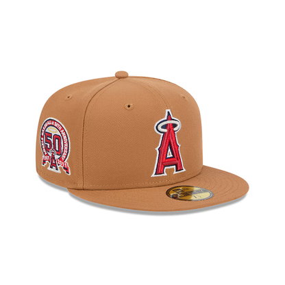 New Era Los Angeles Angels Color Pack 59FIFTY Fitted Hat-Brown