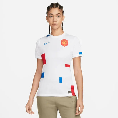 Nike Netherlands Women's EC22 Away Jersey - White-Soar