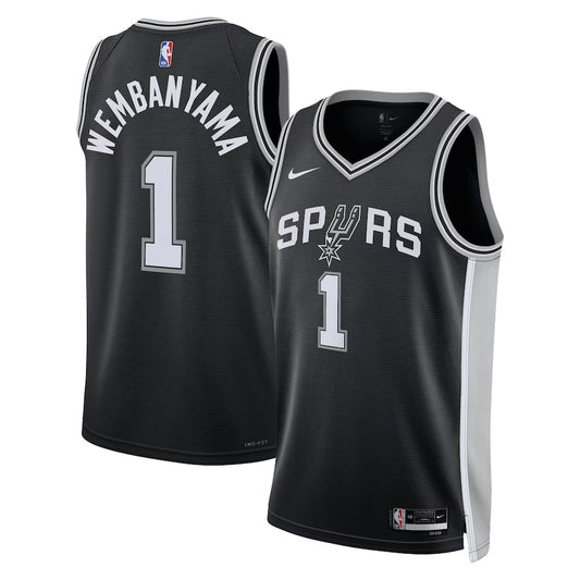 Victor Wembanyama San Antonio Spurs 2023 NBA Draft First Round Pick Jersey - Icon Edition - Black